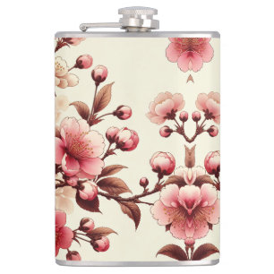 Cherry Blossom Hip Flask