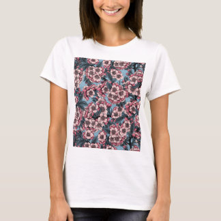 Cherry blossom in pink and blue T-Shirt