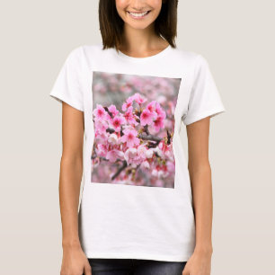 Cherry blossom Japanese floral pink Tree Flowers T-Shirt