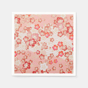 Cherry Blossom Japanese Pattern Napkin