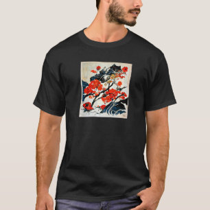 Cherry Blossom Japanese Print T-Shirt