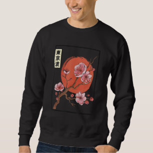 Cherry Blossom Japanese Sun Flag Japan Aesthetic S Sweatshirt