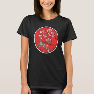 Cherry Blossom Japanese Sun Flag Sakura Tree Japan T-Shirt