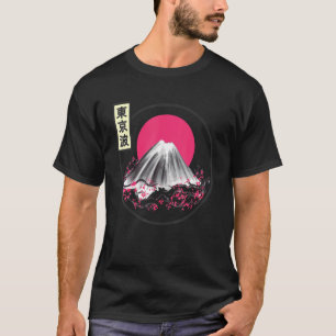 Cherry Blossom Japanese Sun Flag Sakura Tree Lands T-Shirt