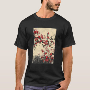Cherry Blossom Japanese Woodblock Print O-Hanami T-Shirt