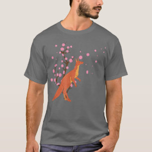 Cherry Blossom Kangaroo Animal Japanese Sakura Flo T-Shirt