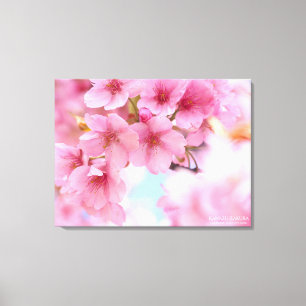 Cherry blossom"Kawazu-zakura":Premium Canvas Print