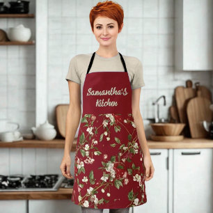 Cherry Blossom Kitchen Apron