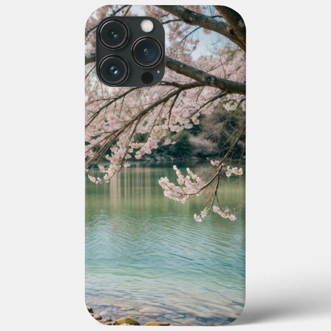 cherry blossom lake Case-Mate iPhone case (Back)