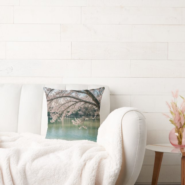 cherry blossom lake cushion (Couch)
