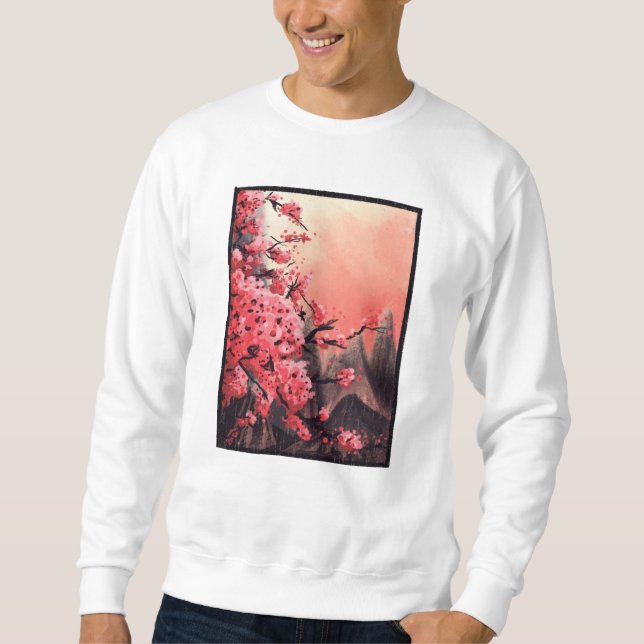 Cherry blossom landscape sweatshirt (Front)
