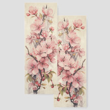 Cherry Blossom March Birth Month Flower Two-sided