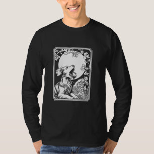 Cherry Blossom Moon Brittany Spaniel - Pet Dog Bre T-Shirt