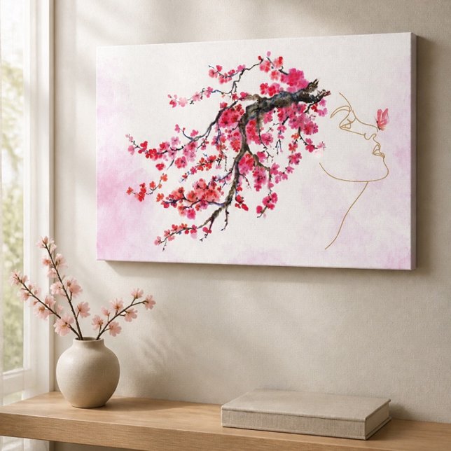 Cherry Blossom Mother Canvas Print (Various Sizes) (Creator Uploaded)