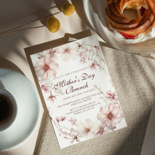 Cherry Blossom Mother's Day Brunch Invitation