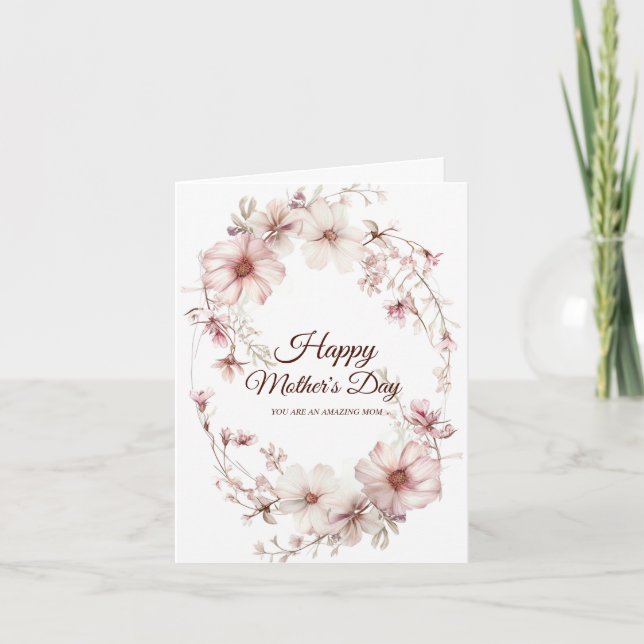 Cherry Blossom Mother's Day Thank You Card (Front)