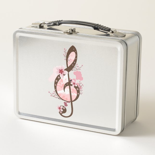 Cherry Blossom Music    Metal Lunch Box (Front)