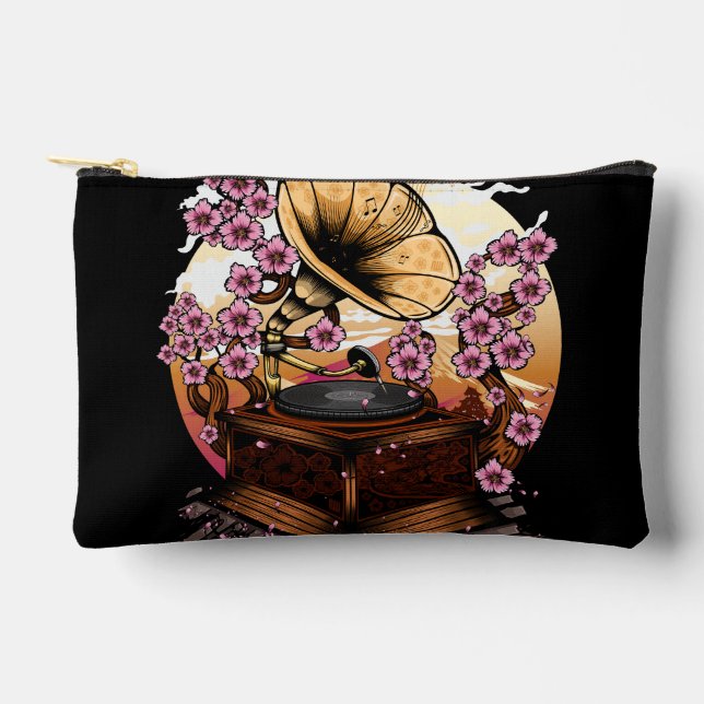 Cherry Blossom Musical Accessory Pouch (Front)