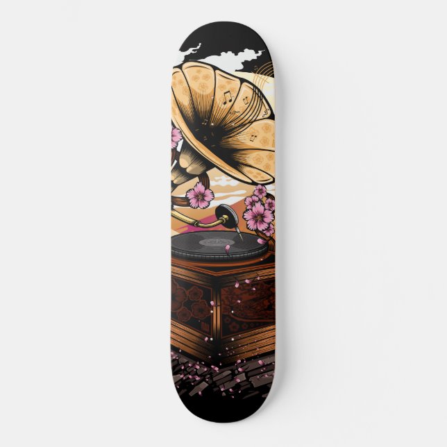 Cherry Blossom Musical Skateboard (Front)