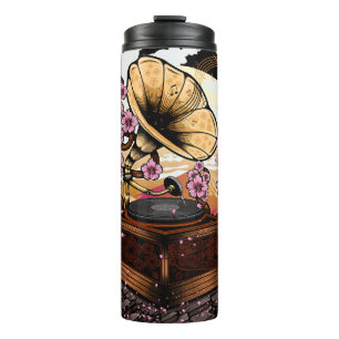 Cherry Blossom Musical Thermal Tumbler