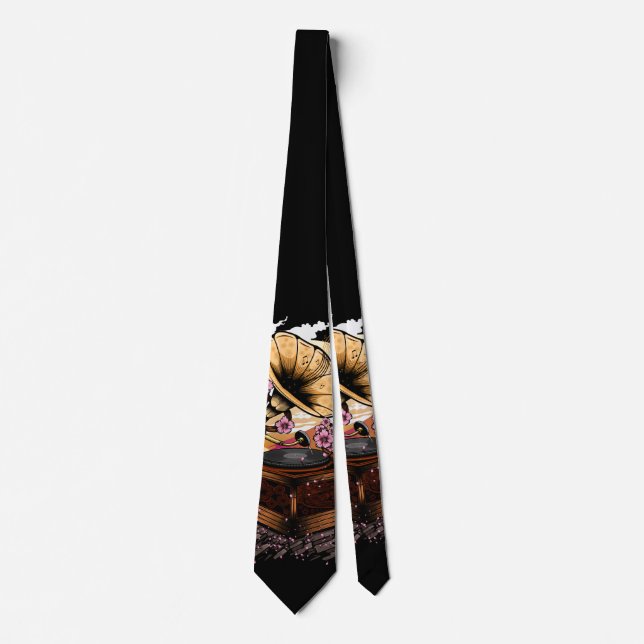 Cherry Blossom Musical Tie (Front)