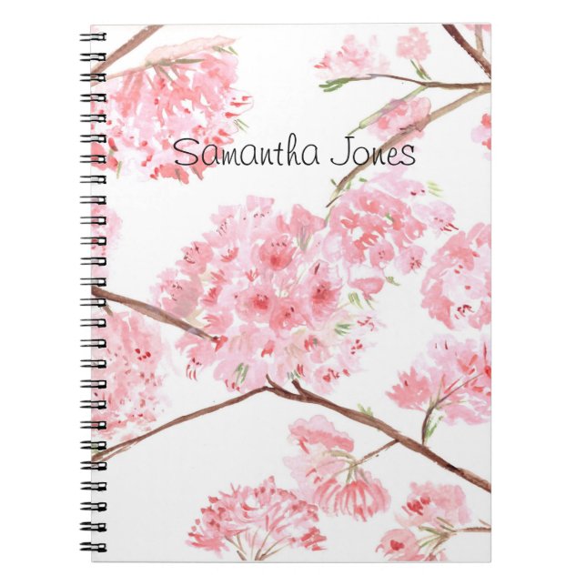 Cherry blossom Nature Sakura Floral Japanese Notebook (Front)