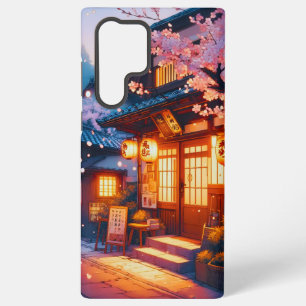Cherry Blossom Night in Old Japan Samsung Galaxy Case