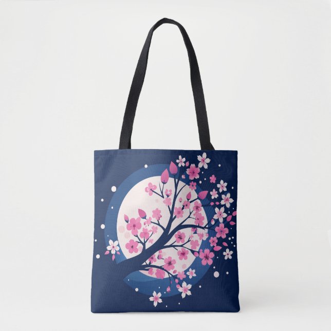 Cherry Blossom Nights Tote Bag (Front)