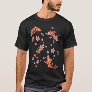 Cherry Blossom Nishikigoi Sakura Taisho Sanke Koi  T-Shirt