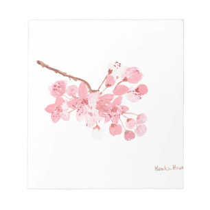 Cherry blossom original watercolour notepad
