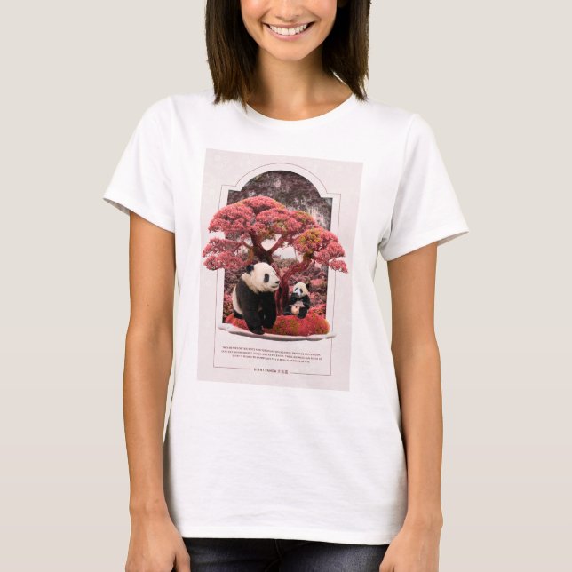 Cherry Blossom Panda T-Shirt (Front)