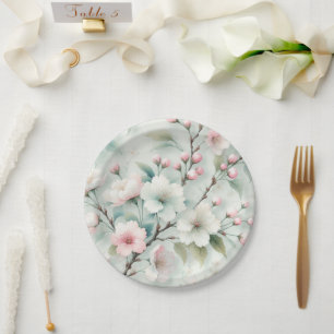Cherry Blossom Paper Plate