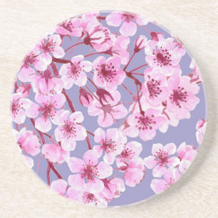 Cherry blossom pattern coaster