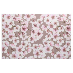 Cherry blossom pattern fabric