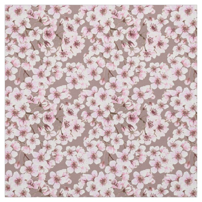 Cherry blossom pattern fabric (Swatch)