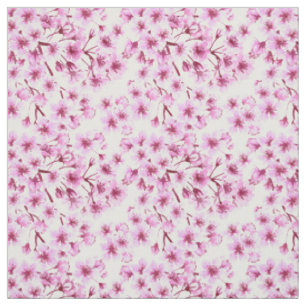 Cherry blossom pattern fabric