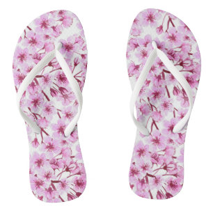Cherry blossom pattern jandals