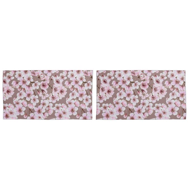 Cherry blossom pattern pillowcase (Front-Set)