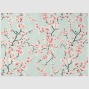 Cherry Blossom Patterned Decoupage Tissue Paper