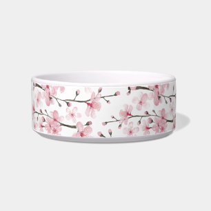 Cherry blossom pet bowl in China with pink blossom