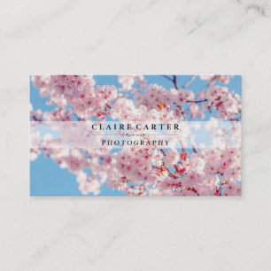 Cherry Blossom   Photographer Business Card