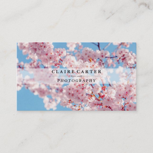 Cherry Blossom | Photographer Business Card (Front)
