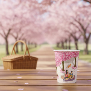 Cherry Blossom Picnic  Paper Cups
