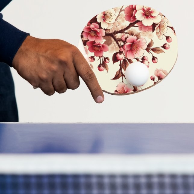 Cherry Blossom Ping Pong Paddle (Insitu)