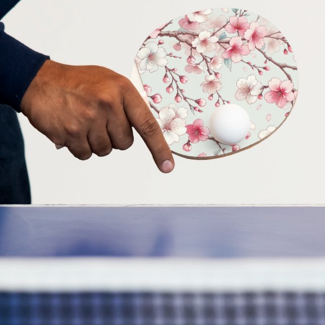Cherry Blossom Ping Pong Paddle (Insitu)