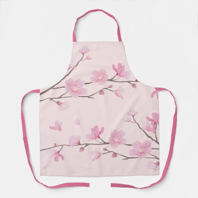 Cherry Blossom - Pink Apron (Front)