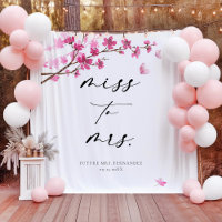 Cherry Blossom Pink Butterfly Bridal Shower 