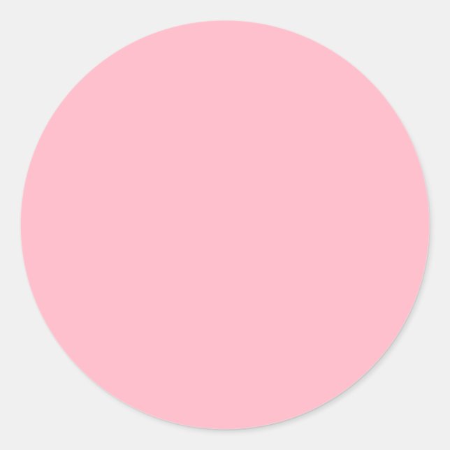 Cherry Blossom Pink Classic Round Sticker (Front)