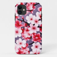 cherry blossom pink floral pattern