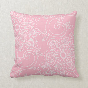 Cherry Blossom Pink Floral Pillow